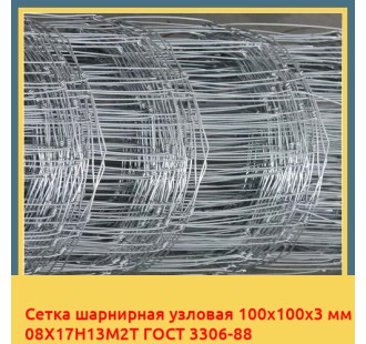 Сетка шарнирная узловая 100х100х3 мм 08Х17Н13М2Т ГОСТ 3306-88 в Чирчике